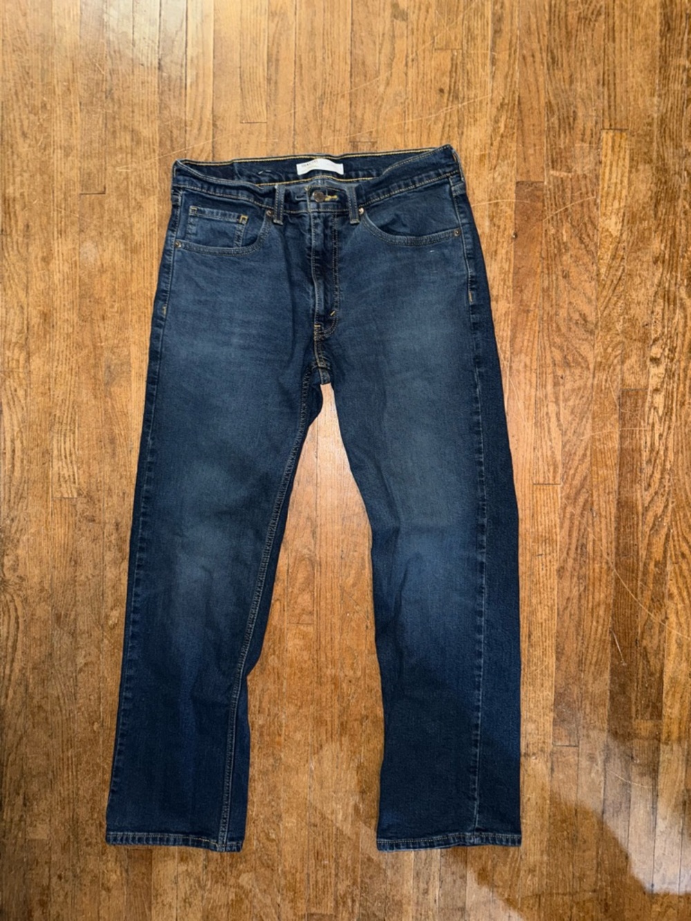 Levi's Men's Dark Blue Straight Jeans